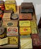 Four box lots of twenty assorted tobacco tins, three are "Lunch Pail" size to include Dan Patch, Mayos, Players Navy Cut, Tiger Chew...