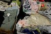 Four boxes of approximately 50 woman's blouses/sweaters to include Nordstrom, Wintersilks, Moda Int'l, Herman Geist, Zena, J.Jill, C...