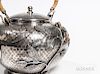 Durgin Sterling Silver and Mixed-metal Teapot