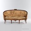 Louis XV-style Upholstered Walnut Settee