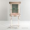 Louis XVI-style Painted and Metal-mounted Vitrine