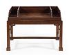 A George III Style Mahogany Butler's Tray Table Height 24 x width 32 1/2 x depth 21 1/2 inches.