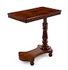 * A Regency Style Mahogany Bedside Table Height 33 x width 32 1/4 x depth 19 1/2 inches.
