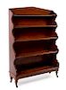 A William IV Style Mahogany Bookcase Height 60 1/8 x width 42 x depth 12 1/4 inches.