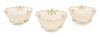 * Three Belleek Four Strand Baskets Width of widest 5 1/2 inches.