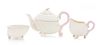 * A Belleek Neptune Tea Service Width of teapot 10 inches.