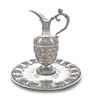 A Victorian Silver Ewer and Underplate, Samuel Strahan, London, 1869, in the Renaissance taste.