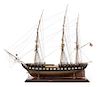 * A Model of the "USS Constitution" Height 29 1/4 x length of model 33 inches.
