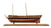 * A Model of the "USS Constitution" Height 6 1/2 x length of base 26 1/4 inches.