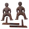 AFRICAN AMERICAN CAST IRON ANDIRONS