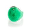 A Green Molded Glass Unie Ring, Rene Lalique, Circa 1930, 7.30 dwts.