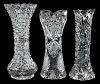 Brilliant Period Cut Glass Tall Vases
