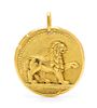 An 18 Karat Yellow Gold Leo Zodiac Pendant, Van Cleef & Arpels, 30.40 dwts.