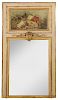 Louis XVI Parcel-Gilt Trumeau Mirror
