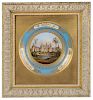 Framed Sevres Charger of Chateau Chambord
