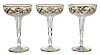 12 Gilt and Enamel Decorated Champagne Coupes