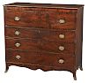 American Federal Inlaid Four Drawer Chest