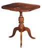 American Federal Figured Mahogany Candle Stand