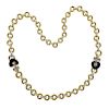La Nouvelle Bague 18K Gold Diamond Enamel Heart Necklace
