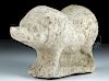 Archaic Greek Pottery Toy w/ Rattle - Boar