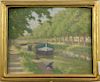 Lydia Longacre (1870-1951) oil on board, Canal (8" x 9 3/4"), signed lower right: Lydia Longacre.