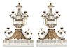 A Pair of Italian Neoclassical Architectural Ornaments, Height overall 60 1/4 inches.