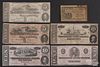 Confederate notes, to include a one dollar note in very good condition, a twenty dollar note in very