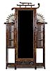 A Victorian Bamboo and Lacquer Armoire,