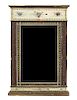 An Italian Neoclassical Style Painted Mirror, 43 3/4 x 29 1/2 inches.