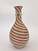 Chinese Hand Painted Porcelain Swirl Vase.