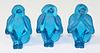Daum France Three Wise Monkeys Crystal Figurines