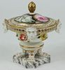 Soheby's Antique Hand Painted Porcelain Compote