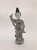 Chinese Hand Painted Porcelain Maiden Figure.