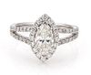 1.25ct Marquise Cut 18k Gold Engagement Ring