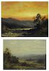GRIFFIN, Thomas. Two Oil on Canvas Landscapes.