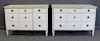 Pair of Gustavian Style Cabinets Signed Nierman