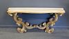 Vintage Carved & Giltwood Rococo Stone