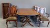 Beacon Hill Signed Mahogany Dining Table & Chairs
