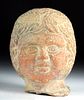 Roman Redware Head of Youthful Eros