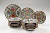 Chinese Export Rose Medallion Plates and Bowls 