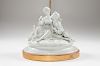 Continental Porcelain Figural Group Mounted as Lamp