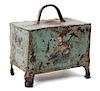 Mexican Painted Iron Collections Box Height 9 1/4 inches