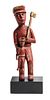 Carved and Painted Wood Folk Art Figure Height 12 inches