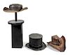 Three Decorative Hats Height of tallest (with stand) 24 inches