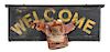 Western Welcome Sign Height 15 x width 34 inches