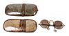 Two Vintage Eye Glass Cases Length of one case 7 inches
