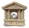 Carved Stone Pocket Watch Hutch Height 12 x width 11 1/2 x depth 6 inches
