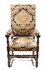 Jacobean Revival Open Armchair Height 48 x 25 x 27 inches