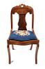 Empire Carved Mahogany Side Chair Height 32 x width 17 1/2 x depth 14 inches