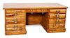 Western Style Desk, Cowboy Classics by Tom Bice Height 30 x length 71 1/2 x depth 32 3/4 inches